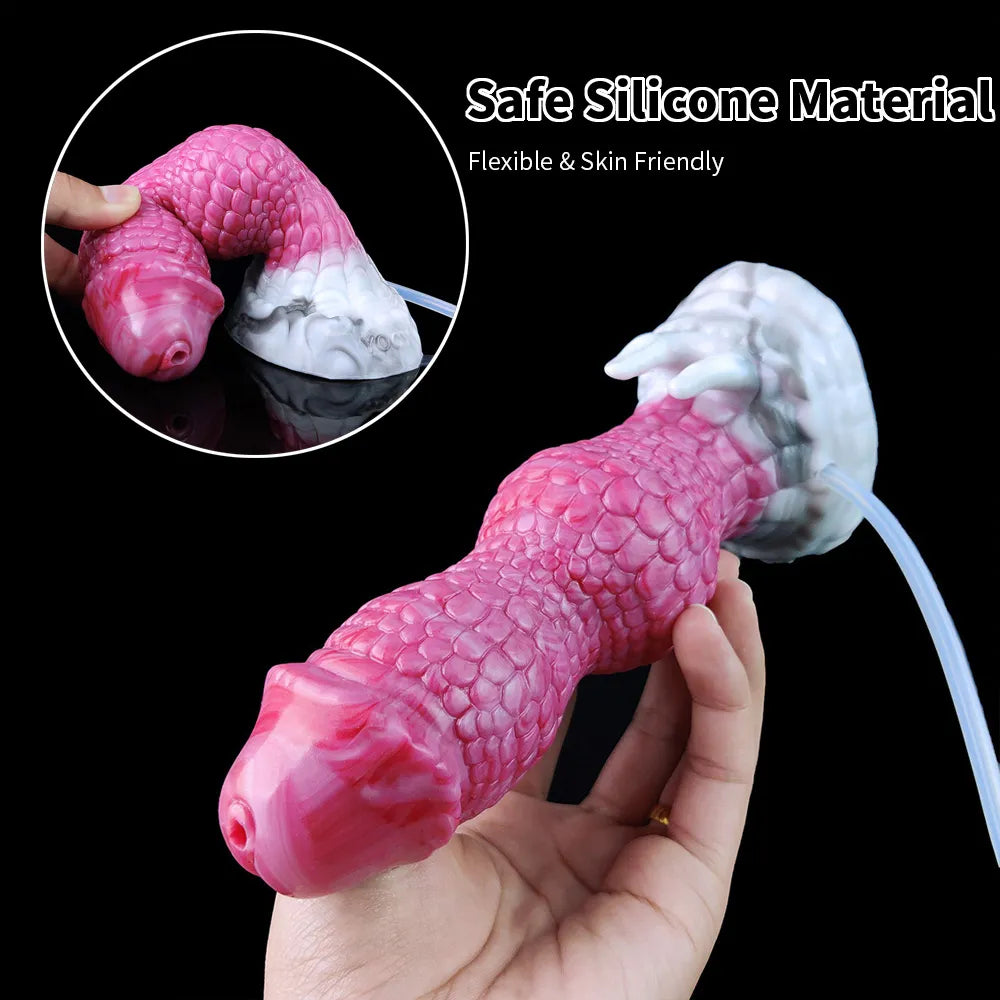 🐲 7.08-Inch Rhaegal, Ejaculating Dragon Knot Dildo