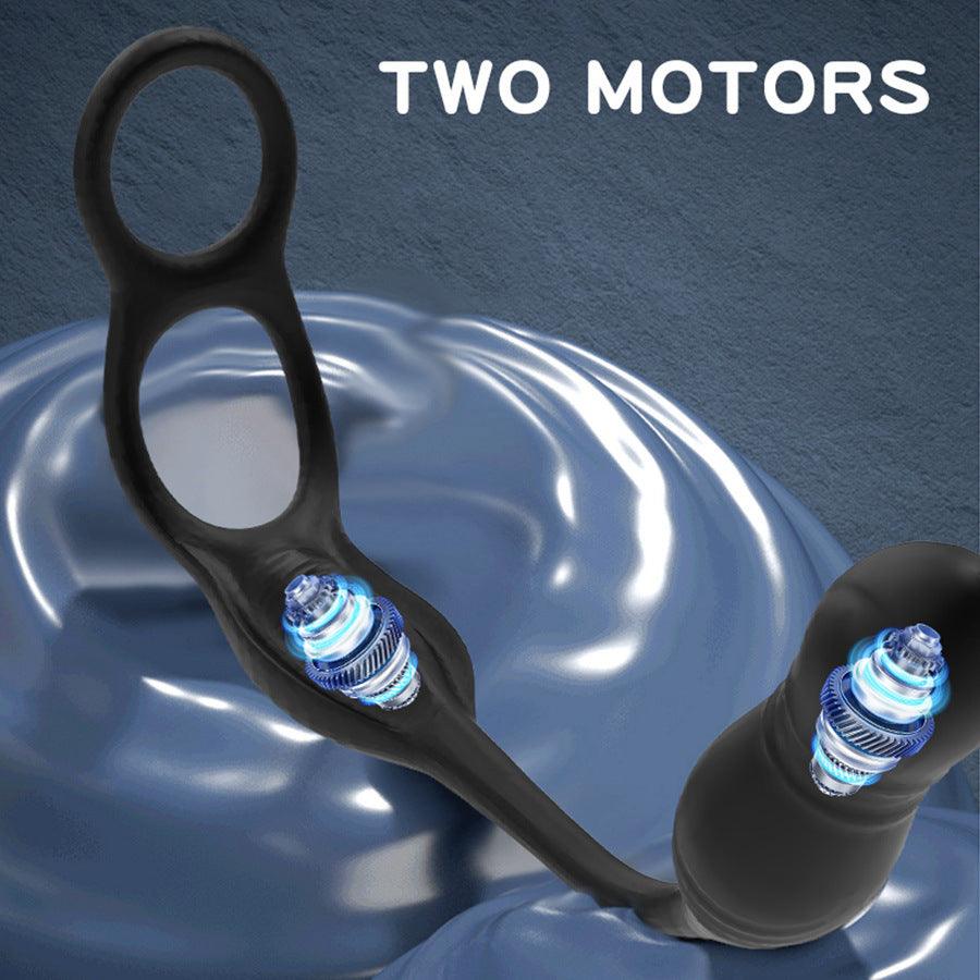 2-In-1 Remote Control Thrusting Anal Vibrator