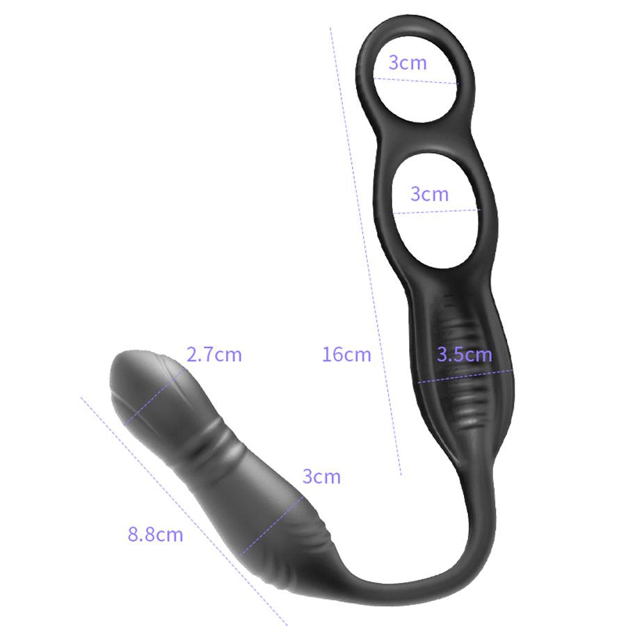 2-In-1 Remote Control Thrusting Anal Vibrator