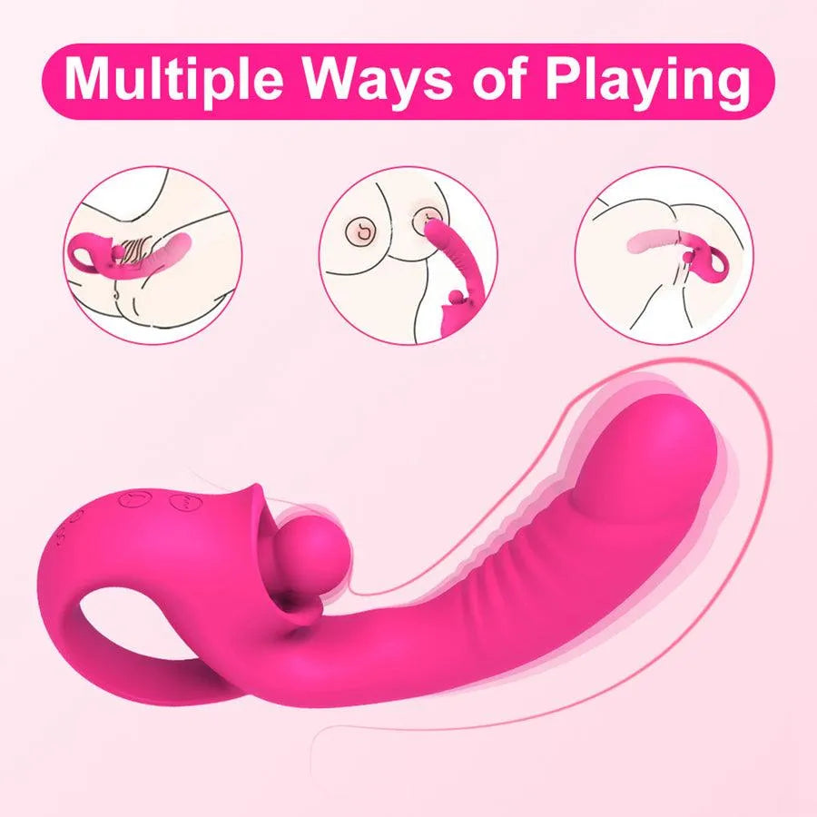 2-In-1 Soft Silicone G-spot Vibrator for Women