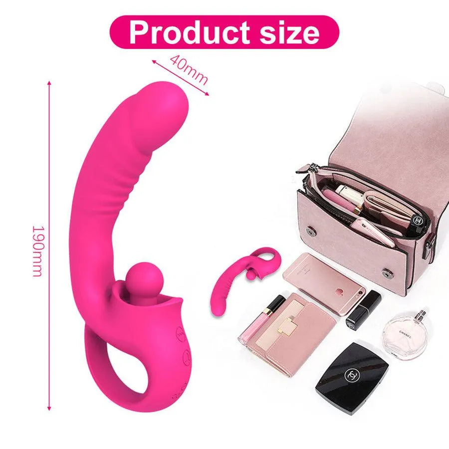 2-In-1 Soft Silicone G-spot Vibrator for Women