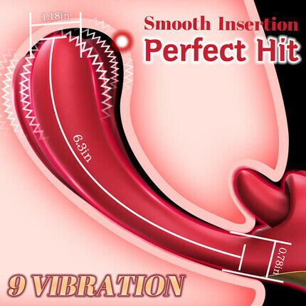 Acmejoy - Clitoral Licking G Spot Vibrating & Swinging Stimulator