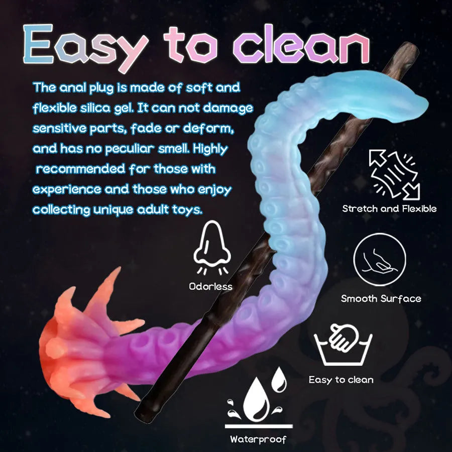 Light Up Giant Octopus Dildo 22 Inches