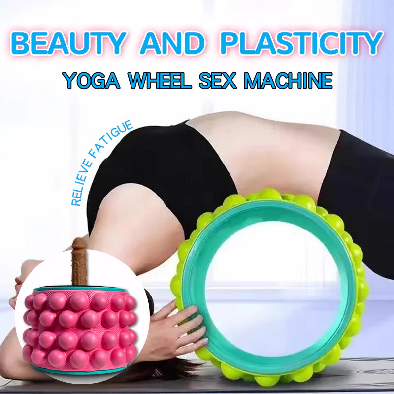 Yoga Wheel Simulated Penis Sex Machine