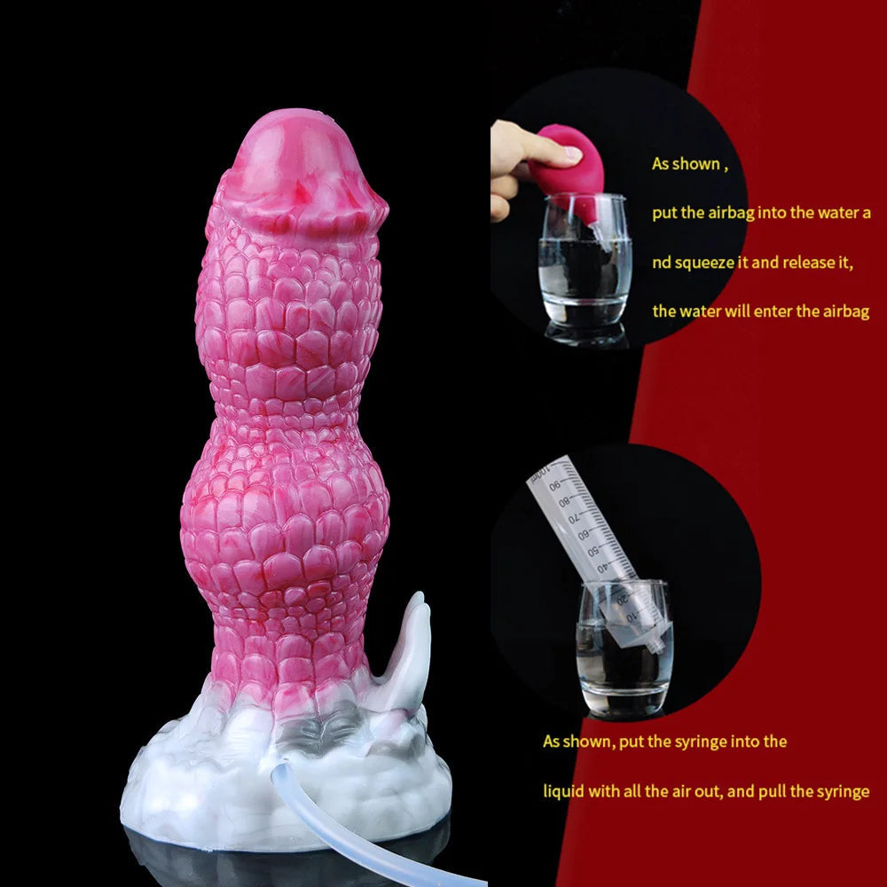 🐲 7.08-Inch Rhaegal, Ejaculating Dragon Knot Dildo