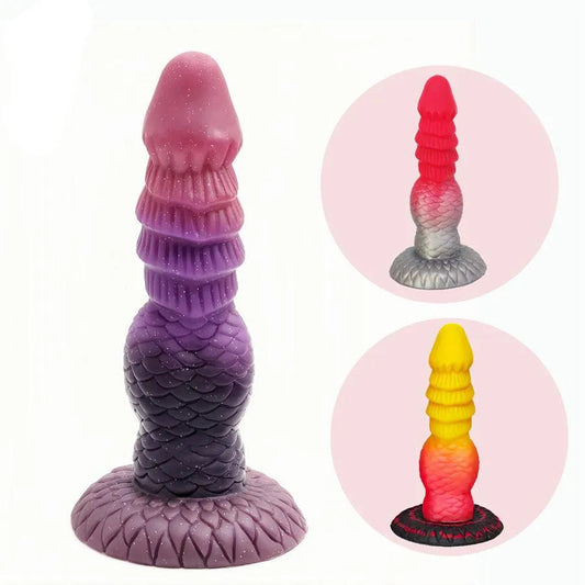 8 Inches Soft Silicone Dragon Dildo Sex Toy