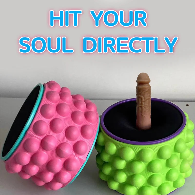 Yoga Wheel Simulated Penis Sex Machine