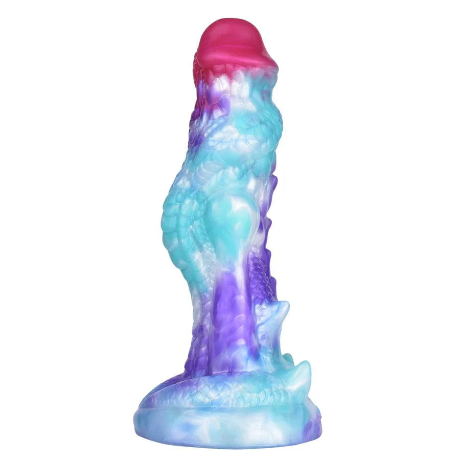 Aqua Dragon Cock for Anal Exploration