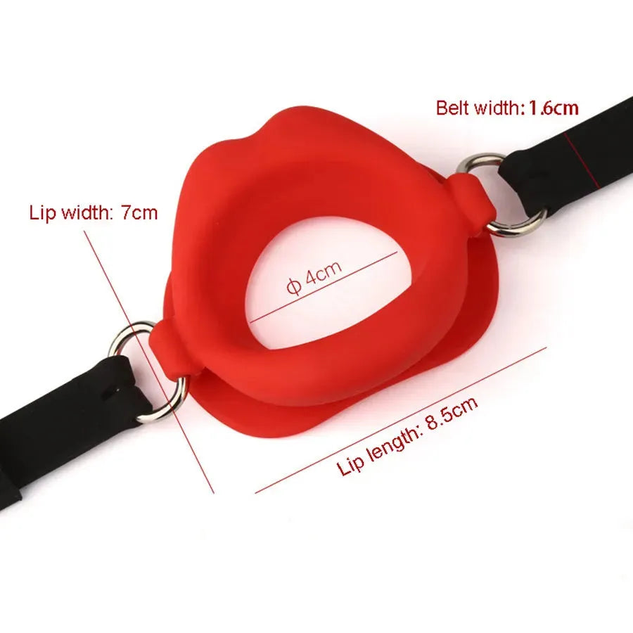 Wearable Realistic Lip O Ring Gag