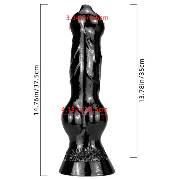 Black Dog K9 Dildo Huge With Suction Cup