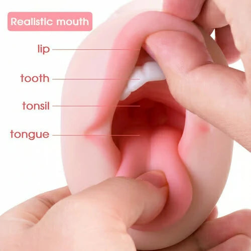 Blow Job Toy With Realistic Tongue 5.9 Inch