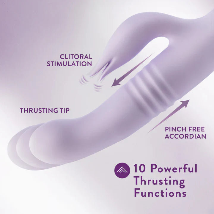 Blush Rylee 9.25 Inch G Spot Clitoral Dual Stimulation Rabbit Vibrator