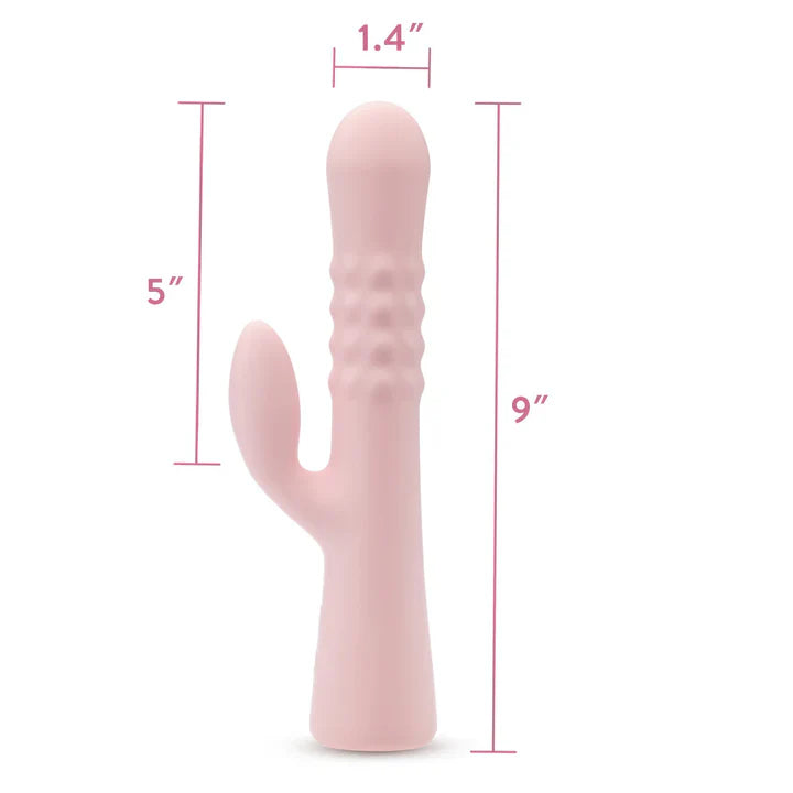 Blush Jaymie 9.25 Inch G Spot Clitoral Dual Stimulation Rabbit Vibrator