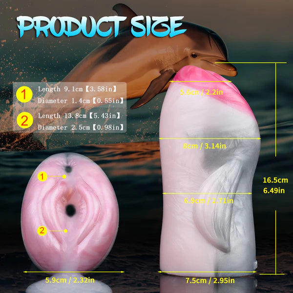 Dolphin Fleshlight Masturbator Male Sex Toy