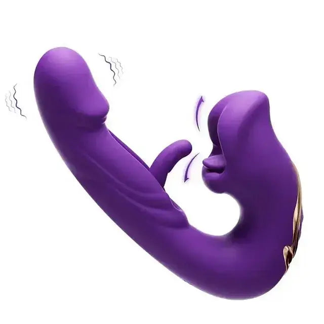 Xdragon Flapping Clit Vibrator - Kissing Mouth & Vibration