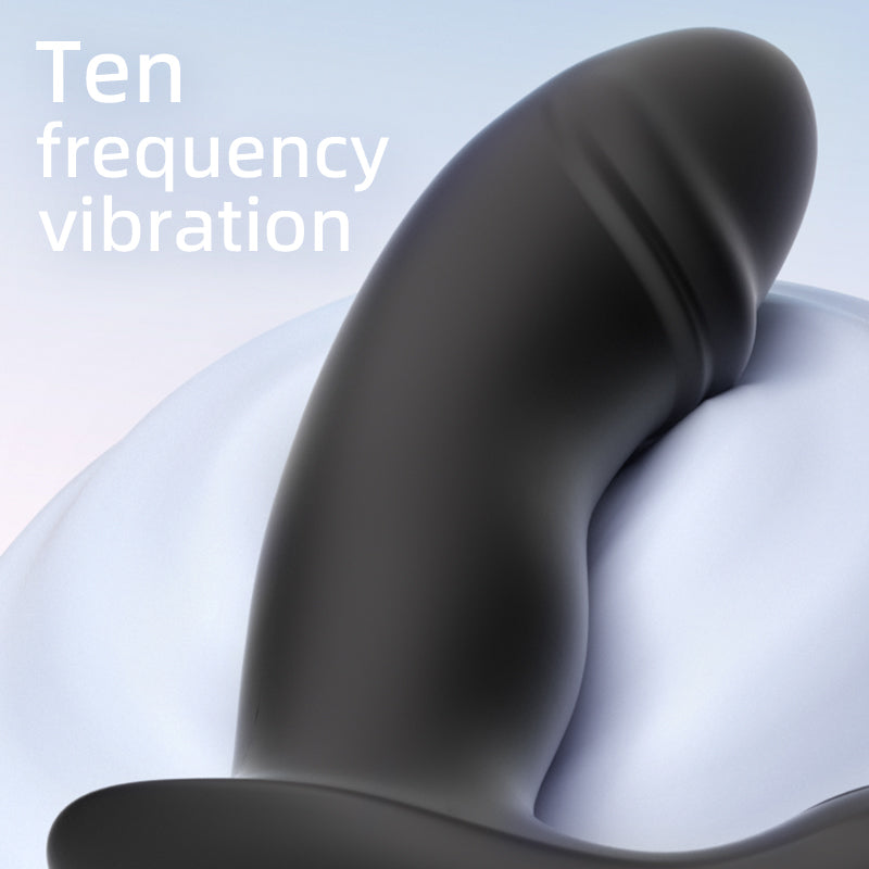 Inflatable vibrating Anus Butt plug with double ring for Men