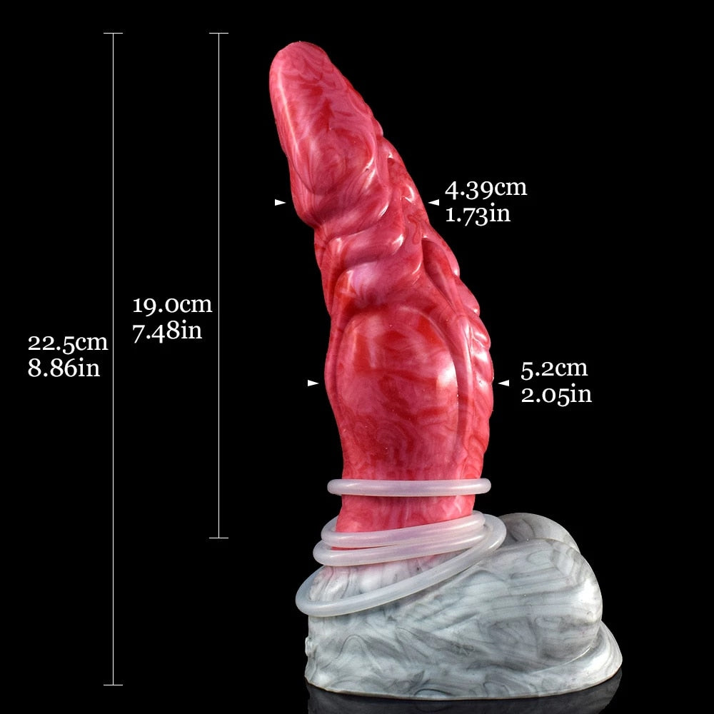 🐉 👽 8.8-Inch Gaius - Ejaculating Dragon Dildo, Curved Alien Sex Toy