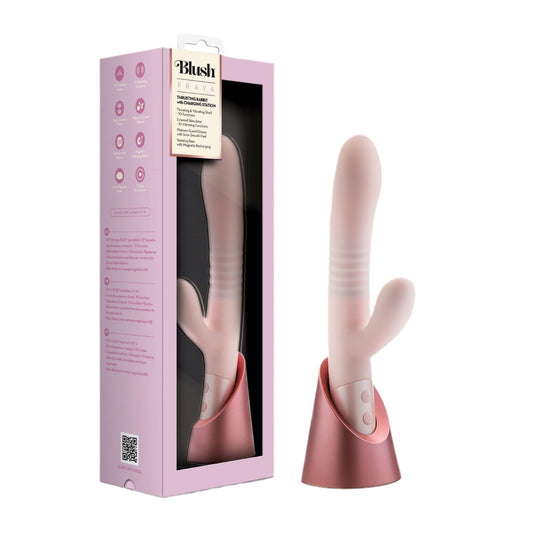 New Arrival Fraya Pink Blush Thrusting Rabbit Vibe female Vibrator