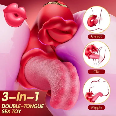 OpalSway Twin Rose Thrusting G Spot Vibrator