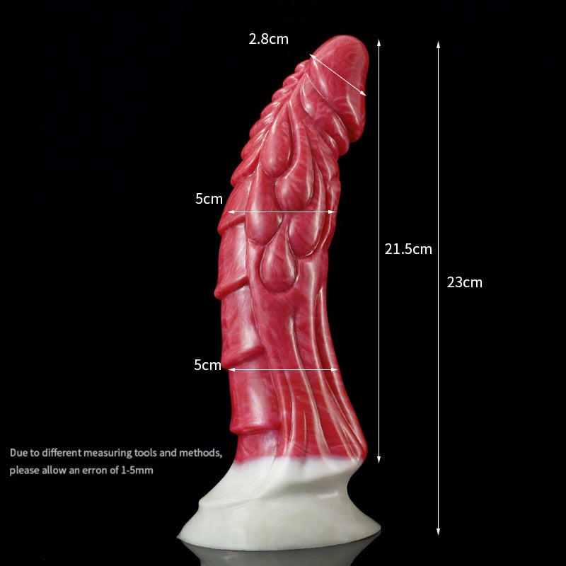 🐉 9-Inch Haku - Curve Vibrating Dragon Dildo, Monster Fantasy G-Spot Vibrator