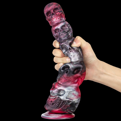 Skull and Pumpkin Anal Toy Dildo 8.66 Inches