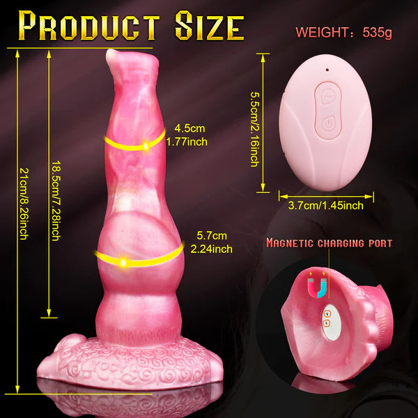 Anesidora Thrusting Dog Dildo 8.26 Inches