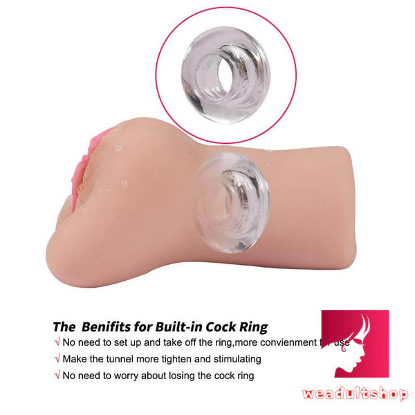 Tight Masturbator With Cock Rings