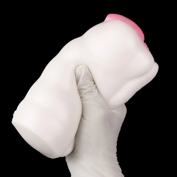 White Furry Kitty - Animal Vaginal Sex Toy for Men