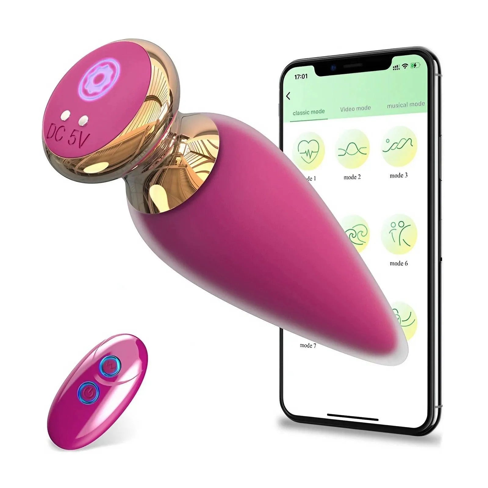 APP Control Vibrating Butt Plug