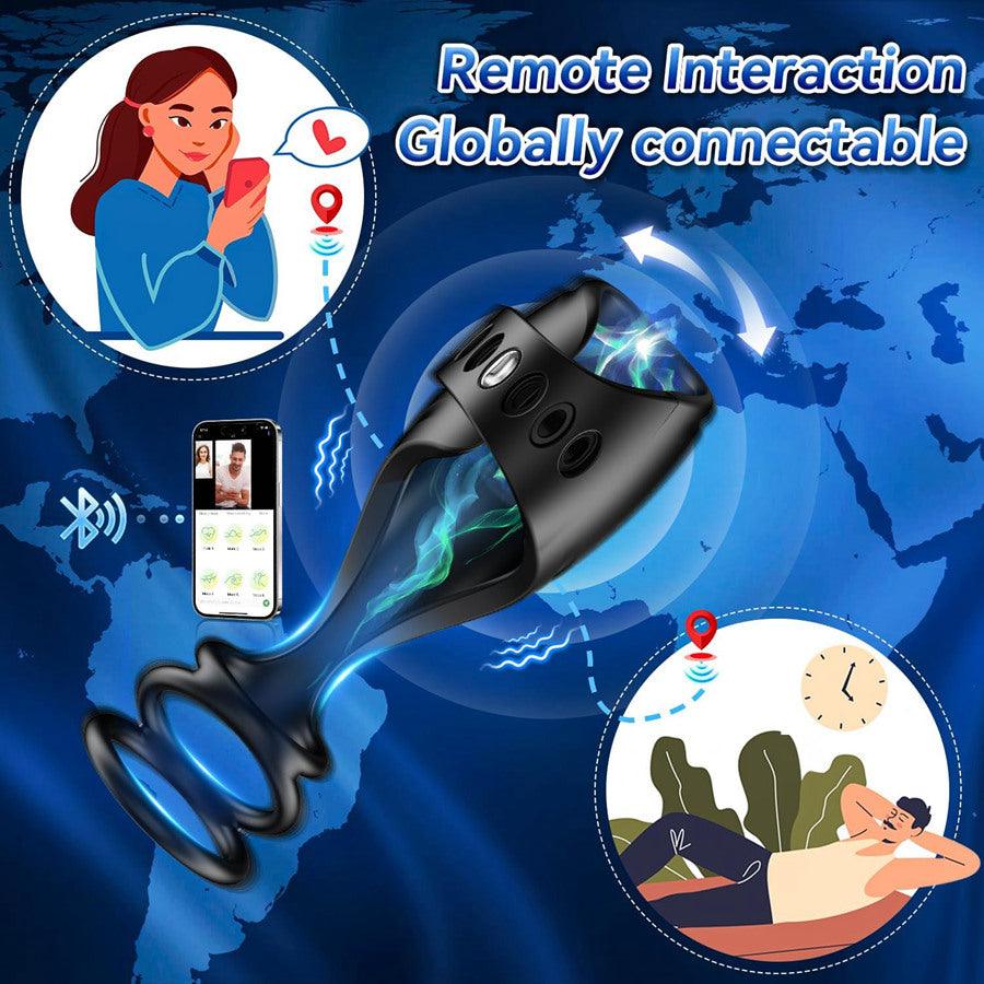 Bluetooth Remote Control Penis Vibrator