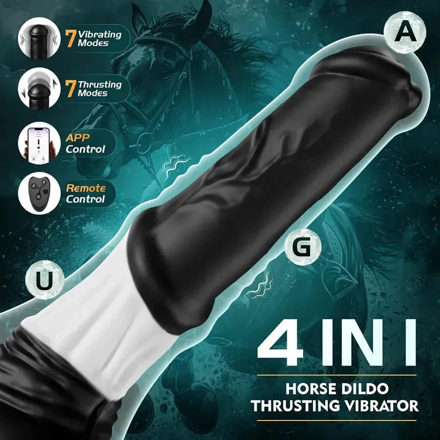 Remote Control Thrusting Horse Dildo