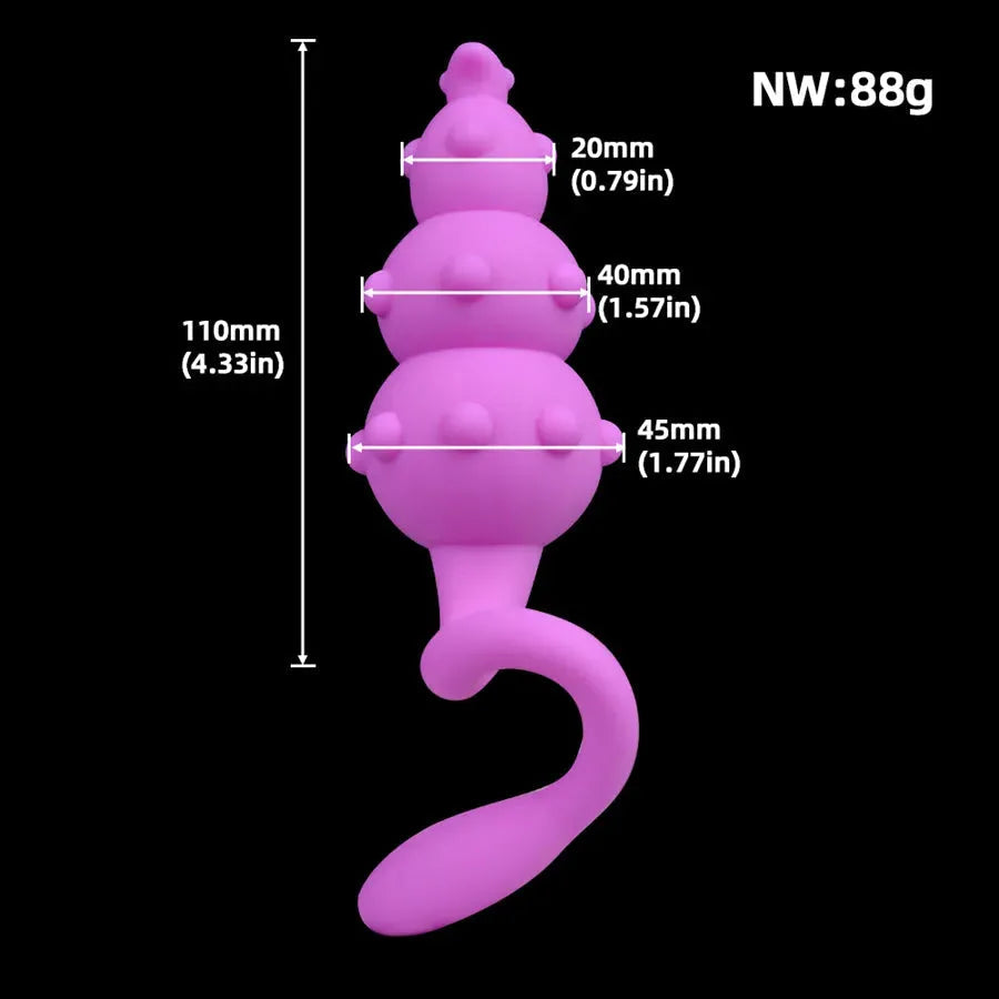 Silicone Butt Plug Vibrator