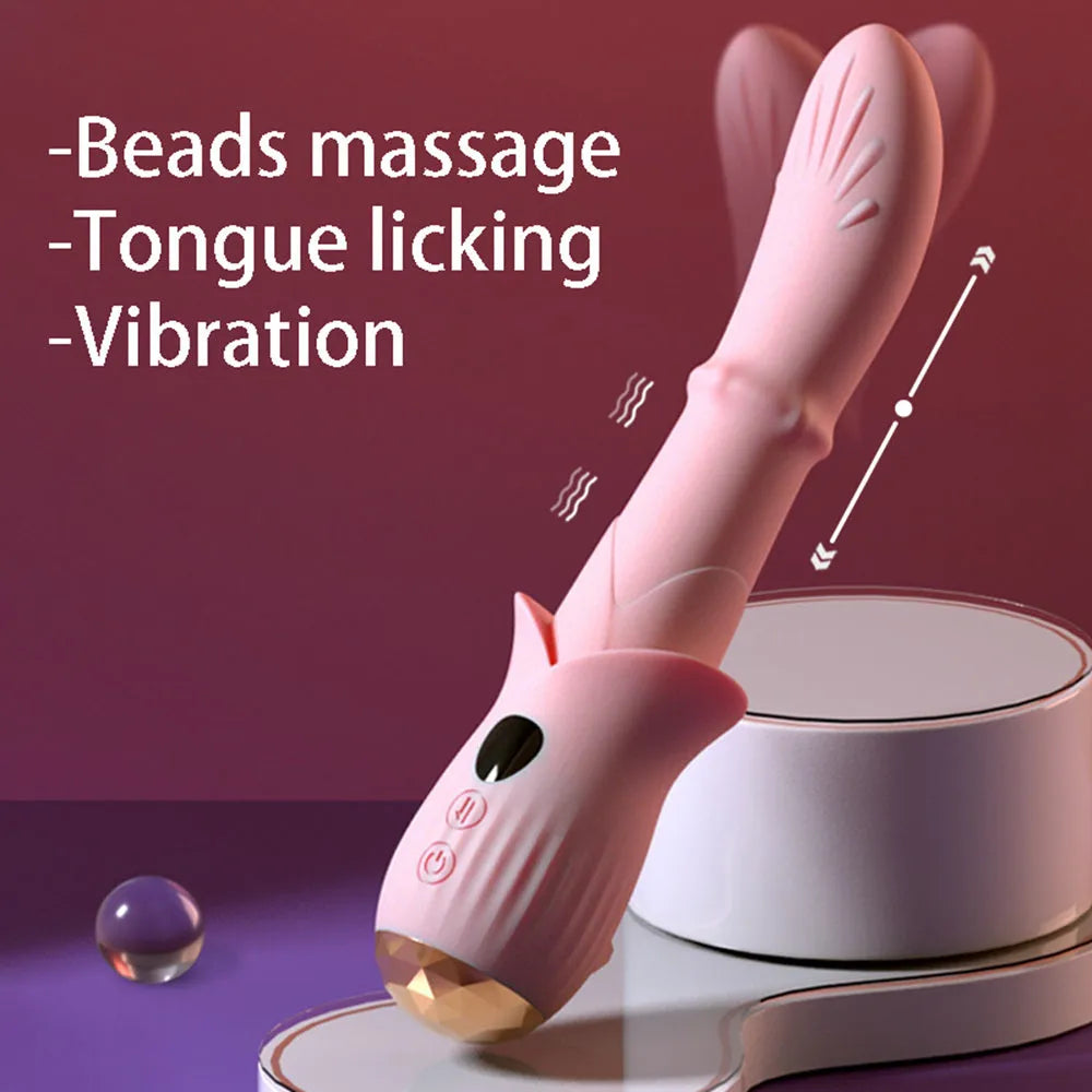 Xinghaoya Beads Massage G-spot Tongue Vibrator