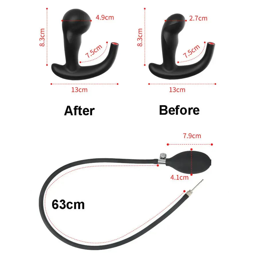 Inflatable Vibating Prostate Massager