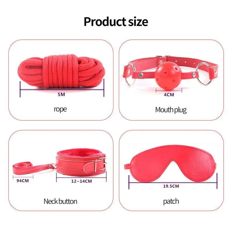 Leather BDSM Sexual Bondage Toys Sets