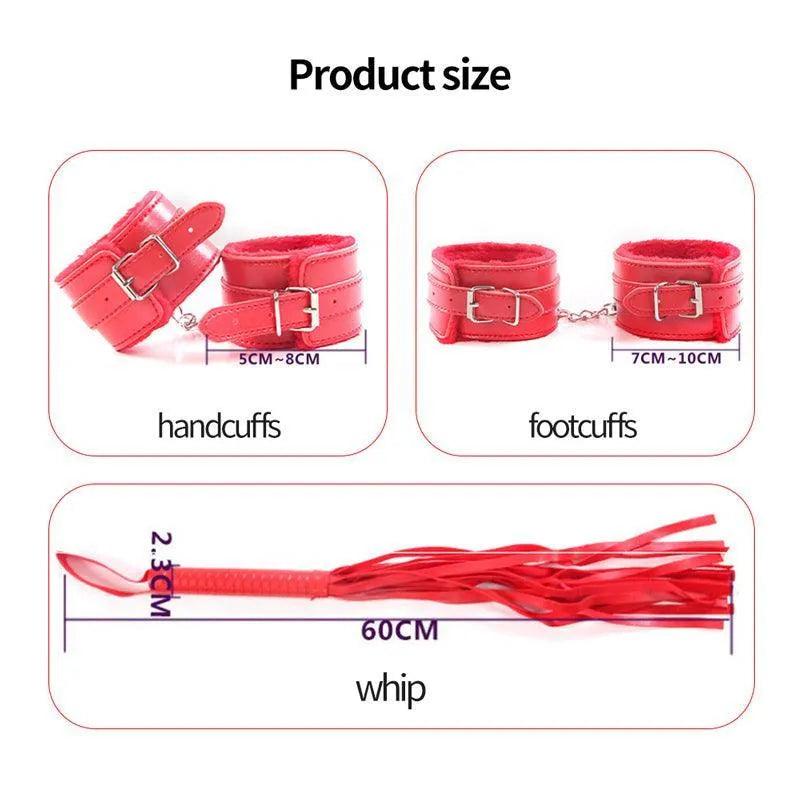 Leather BDSM Sexual Bondage Toys Sets