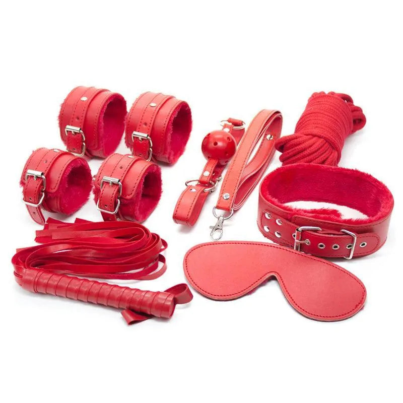 Leather BDSM Sexual Bondage Toys Sets