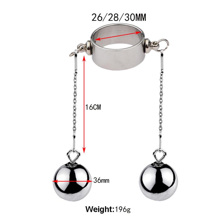 Metal Penis Weight Training Ring