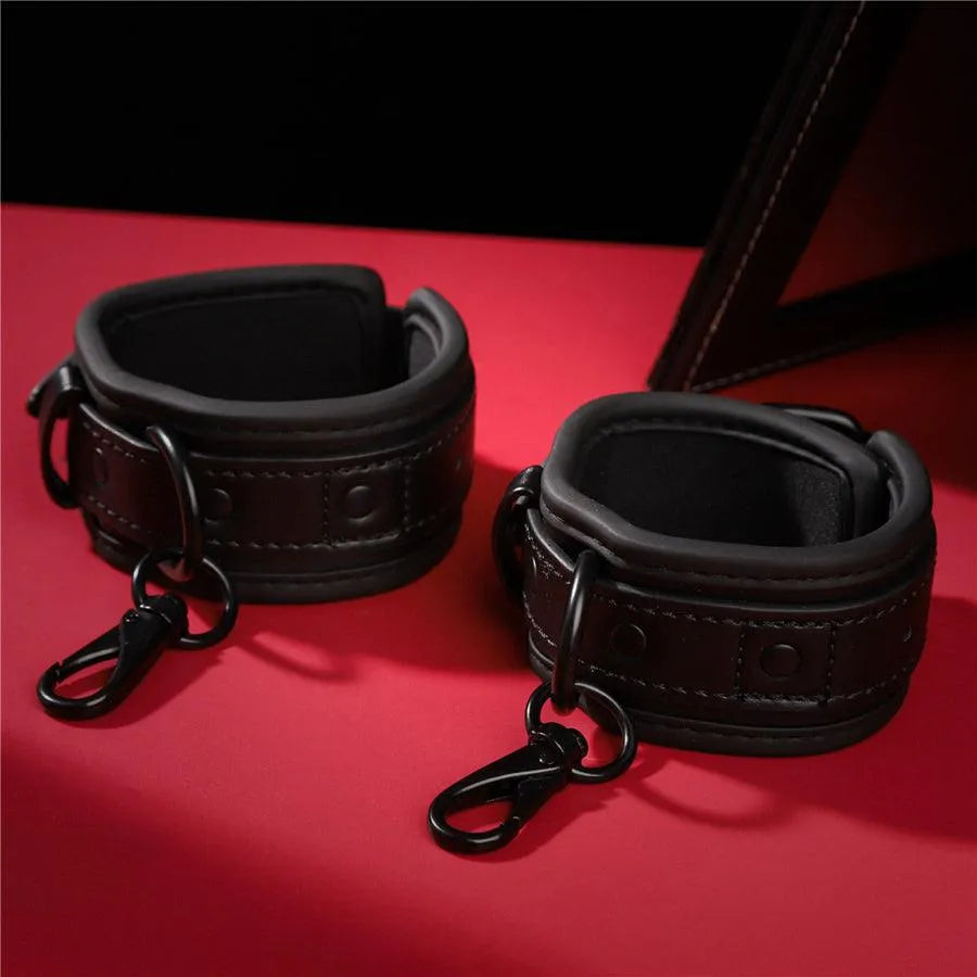 Premium Leather BDSM Bondage Handcuffs