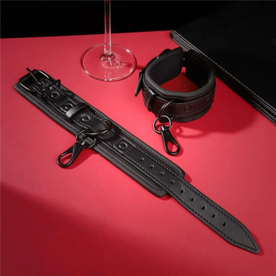 Premium Leather BDSM Bondage Handcuffs