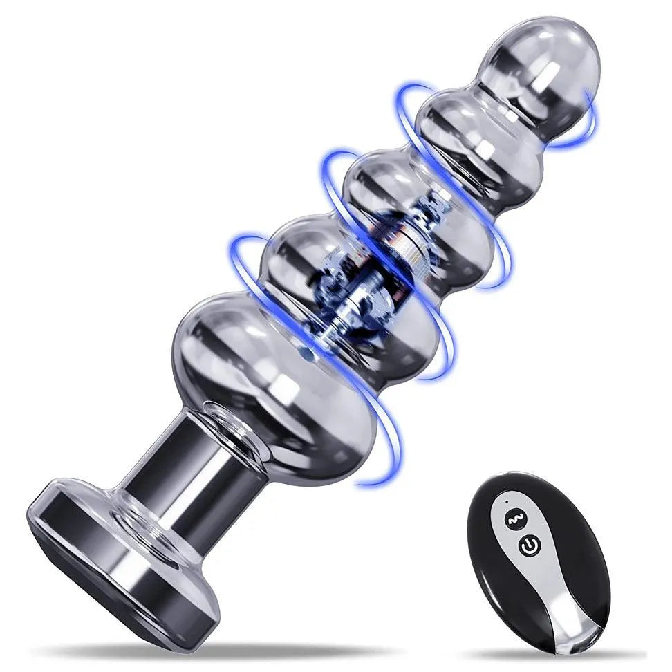 Remote Control Metal Vibrating Anal Butt Plug