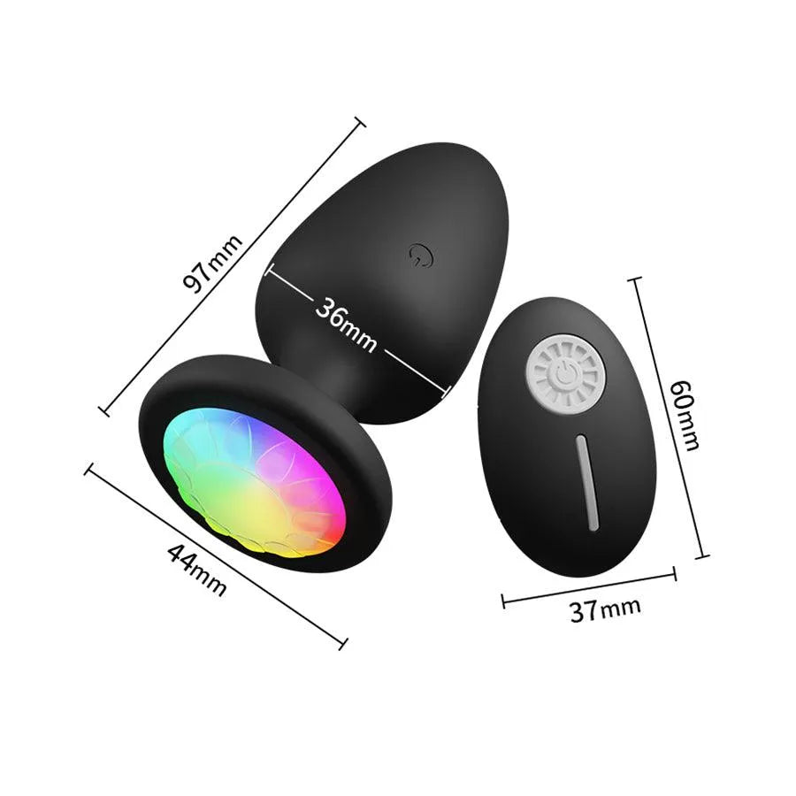 Remote Control Silicone Vibrating Butt Plug