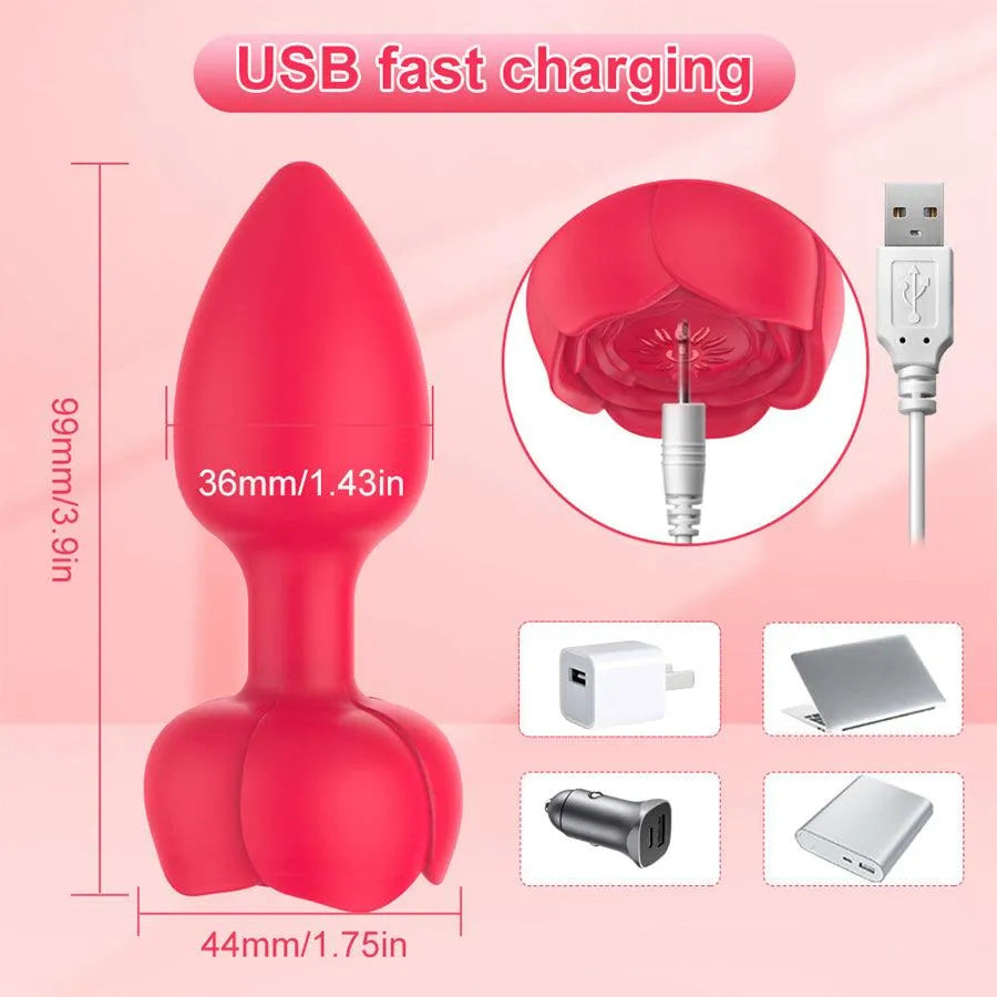 Remote Control Vibrating Light Up Butt Plug