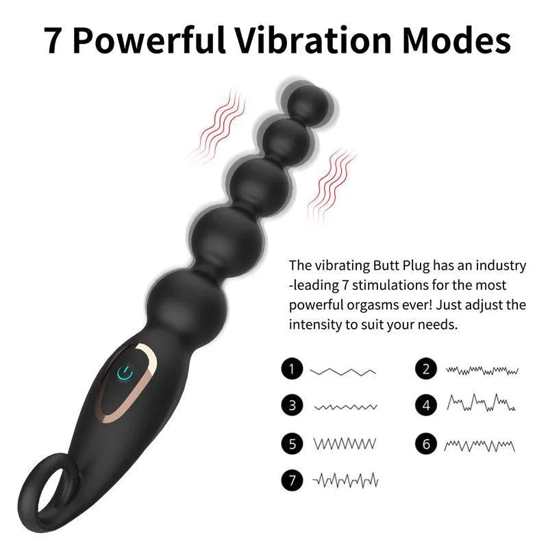 Vibrating Anal Beads Vibrator Sex Toy