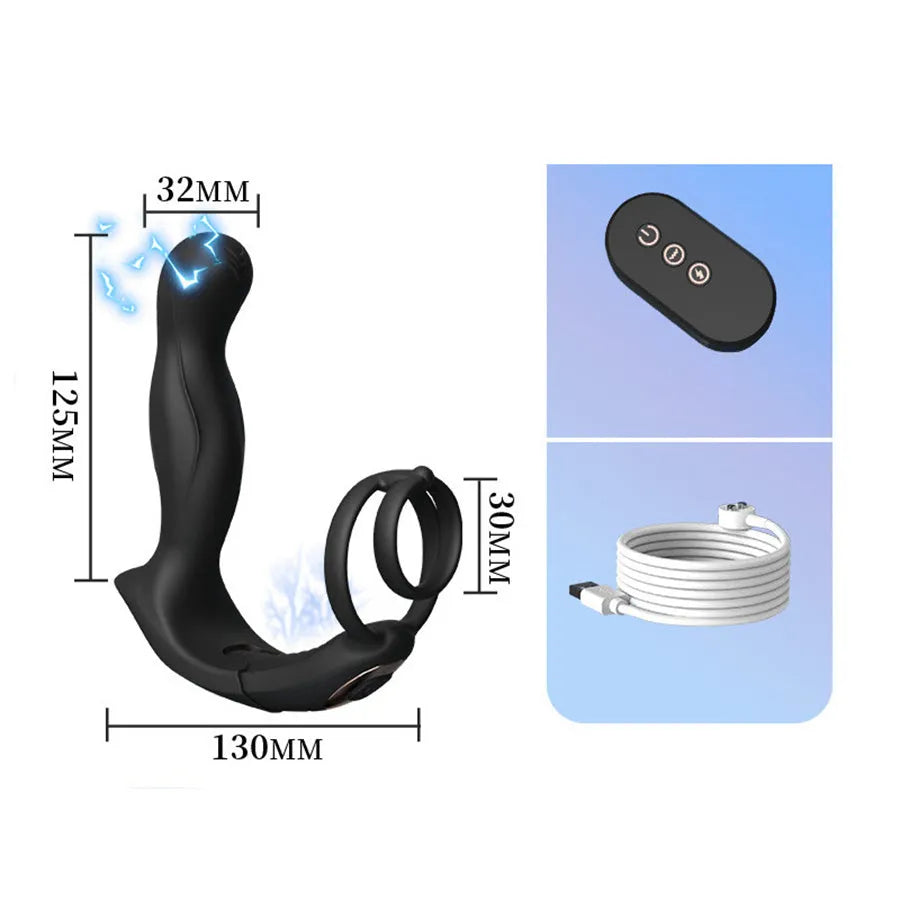 2-in-1 Remote Combination Male Sex Toy