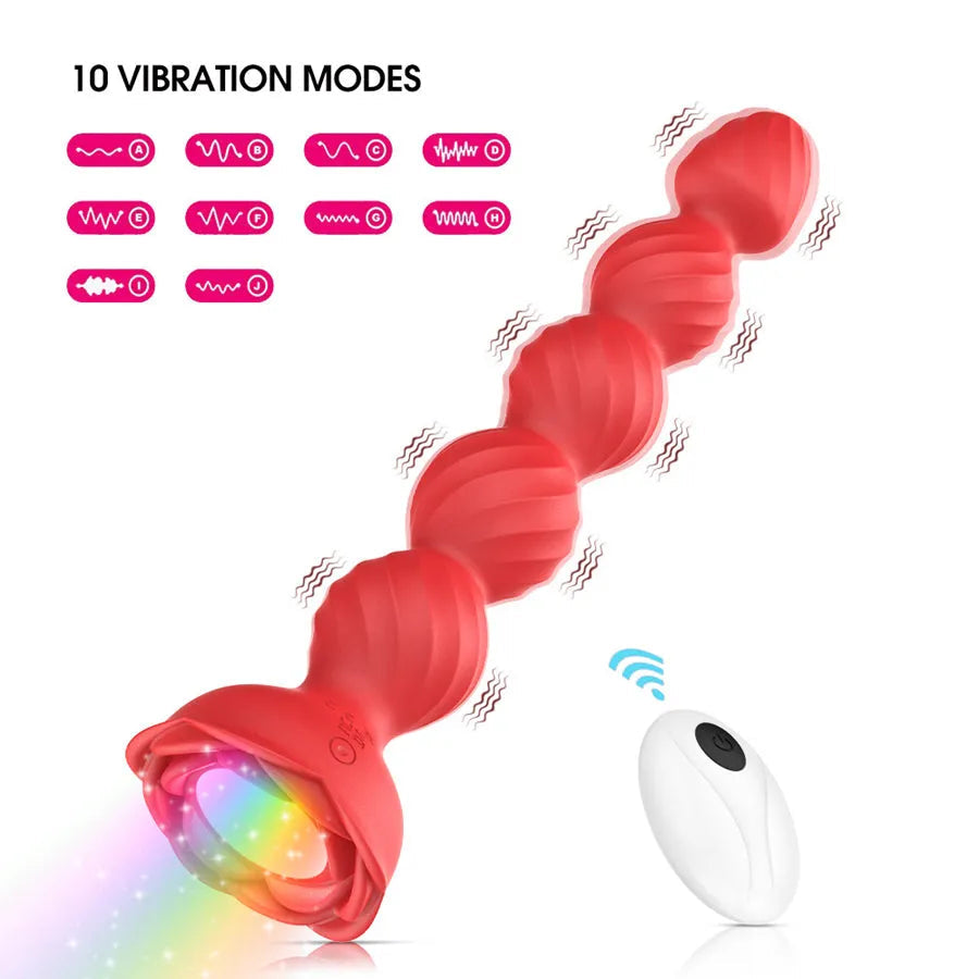 APP Remote Control Vibrating Anal Beads