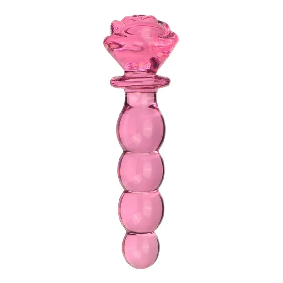 Xinghaoya Rose Flower Glass Butt Plugs Dildo